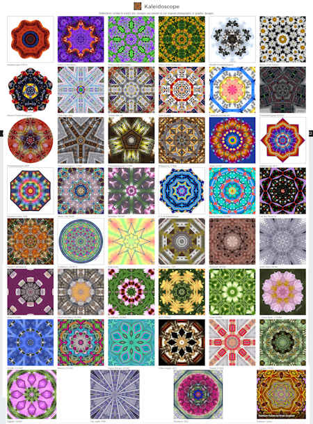 images in the Kaleidoscope Gallery at our Fine Art America shop